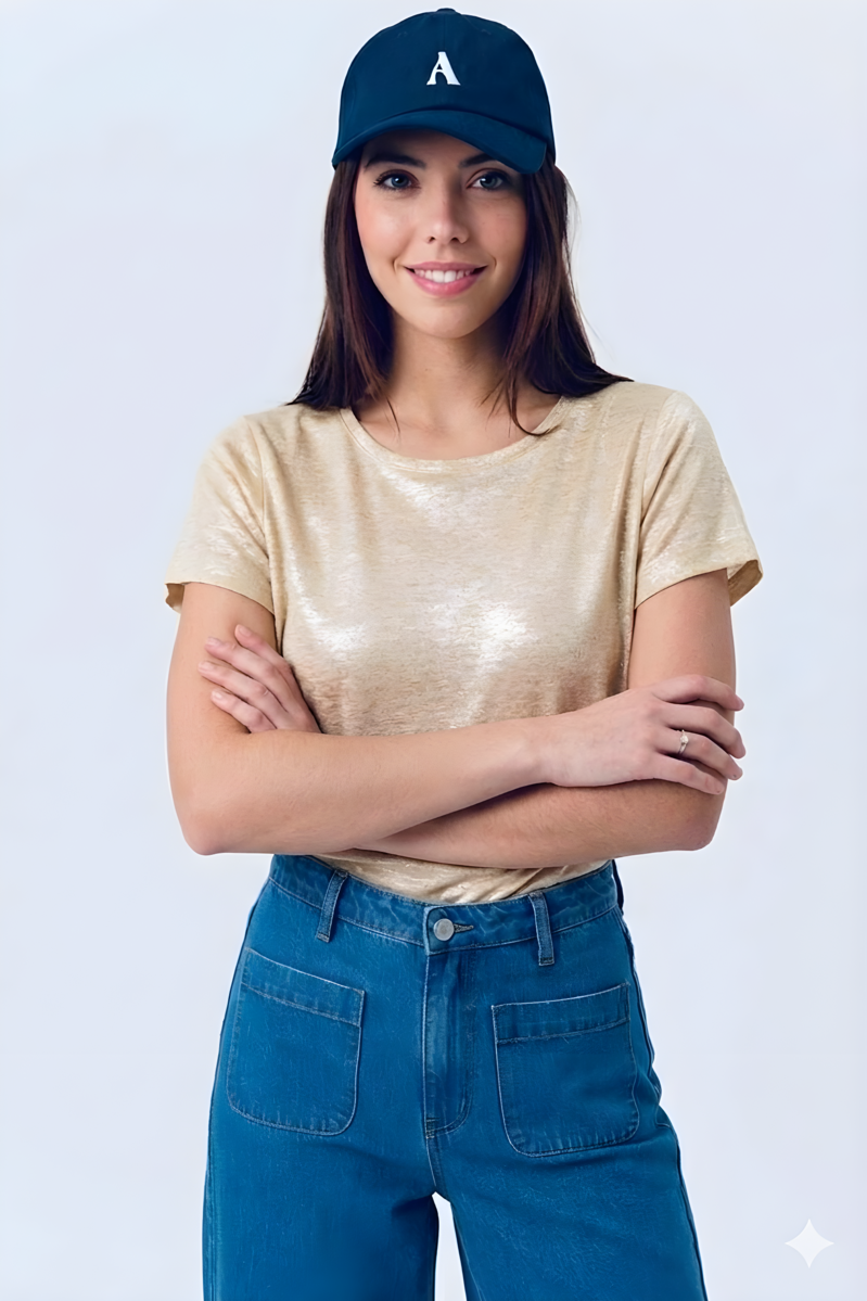 CAMISETA MELODY COLOR BEIGE